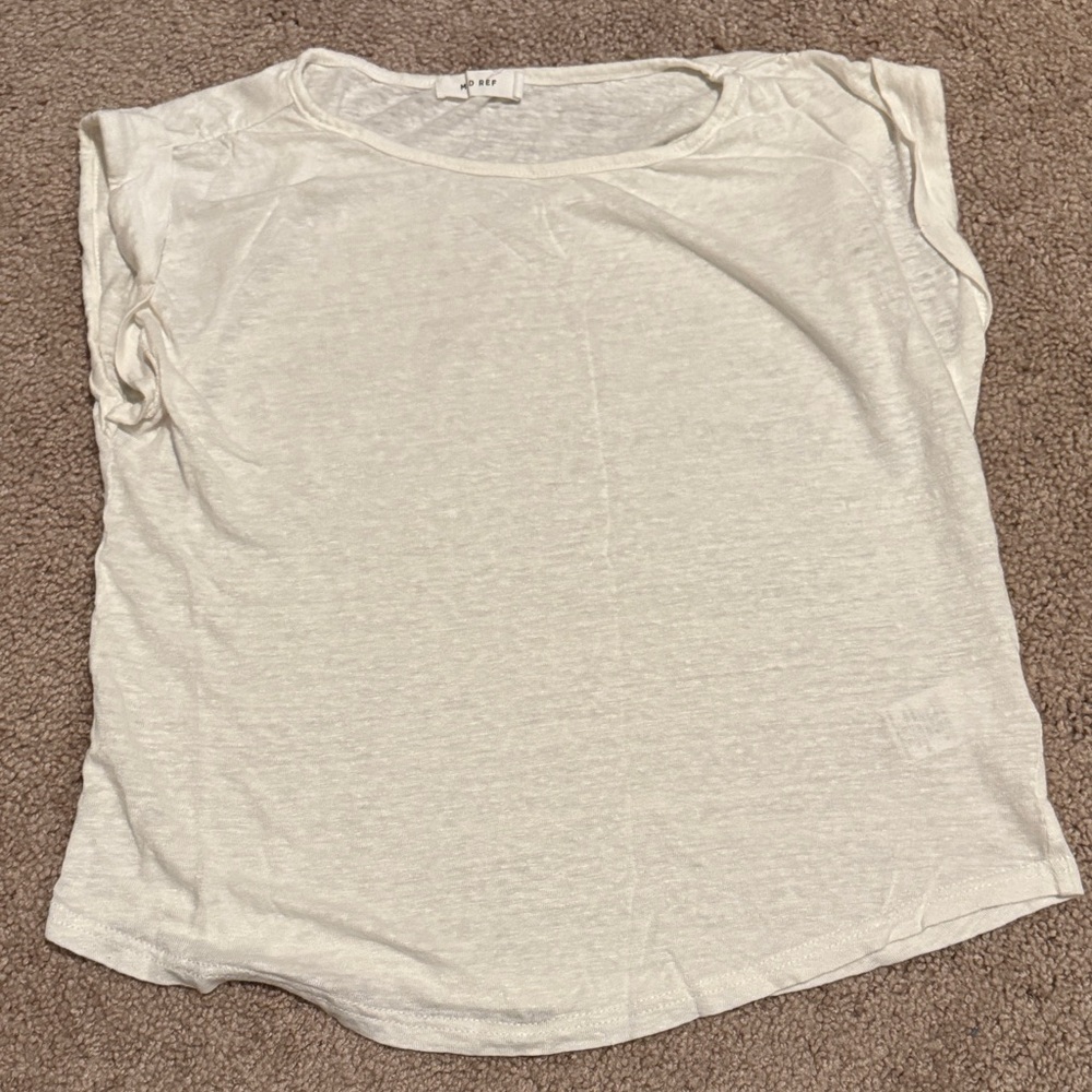 Mod Ref Off-White Short Sleeve Top